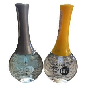 New Never Used 2 Gel Maybelline Nail Base and Fast Dry Top Coat